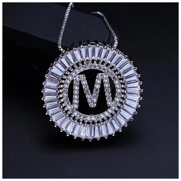 The TEGAI Austrian Crystals Initial Necklace - Picture 5 of 9